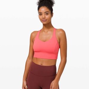 Lululemon Free To Be Serene Bra Longline Watermelon Red